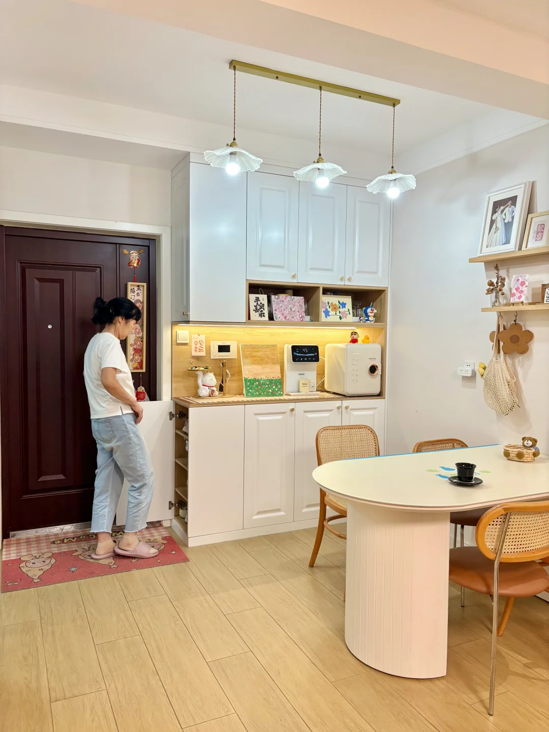入户无玄关｜全靠软装撑起的家