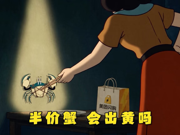 收拾完阳台坐下来，被螃蟹广告治愈了