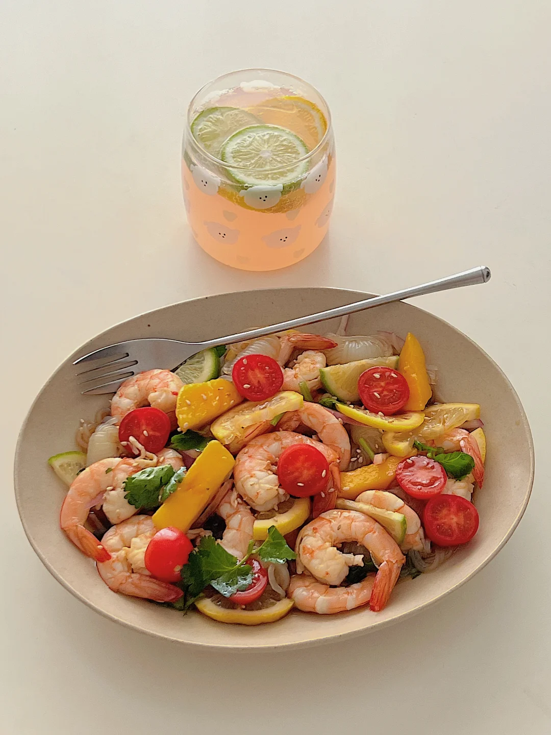 魔芋柠檬虾🥗｜酸辣爽口，巨巨巨低卡❗️