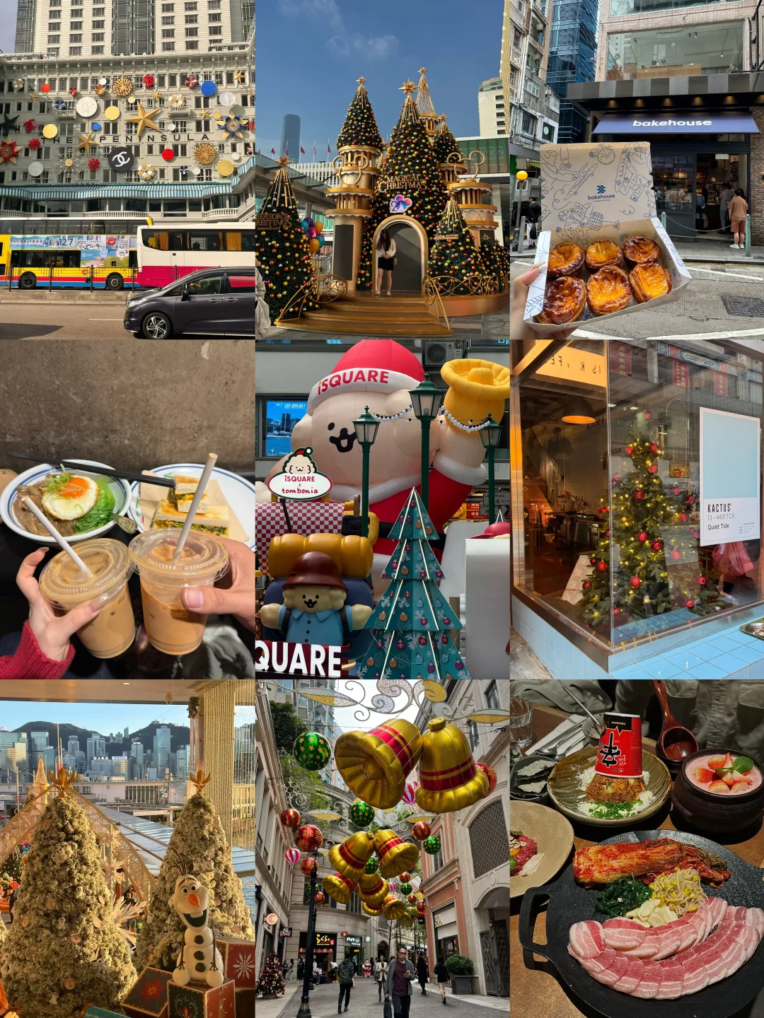 🇭🇰香港citywalk一日游逛吃攻略（圣诞版🎄！