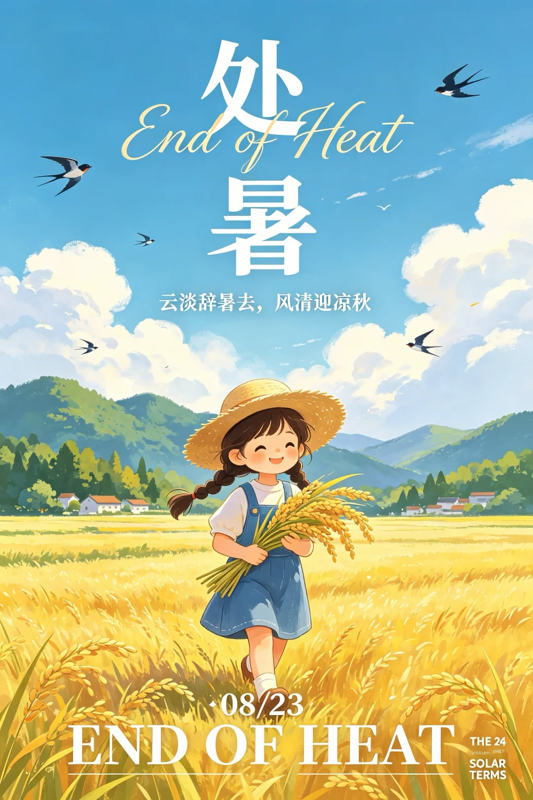 2026处暑节气图片海报壁纸