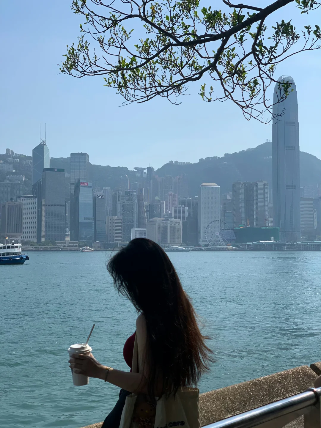 隔海对望维港，偷得半日悠闲☕