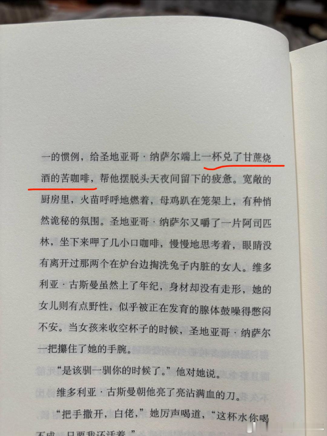 想尝试！
不过甘蔗烧酒，是不是朗姆酒？可以用朗姆酒代替吗？

图来自《一桩事先张扬的凶杀案》 ​