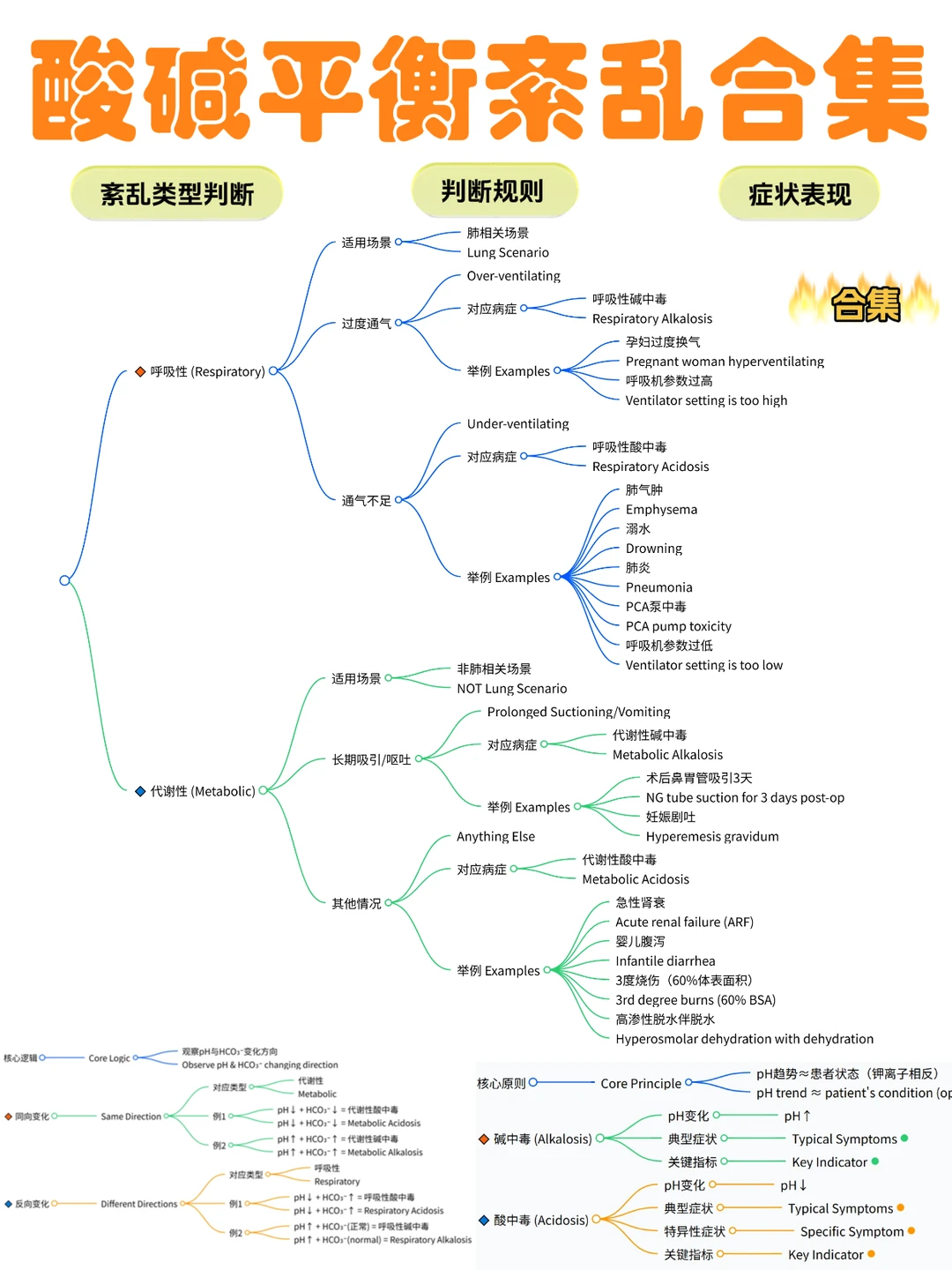 备考RN/酸碱平衡紊乱合集！！学！！内容