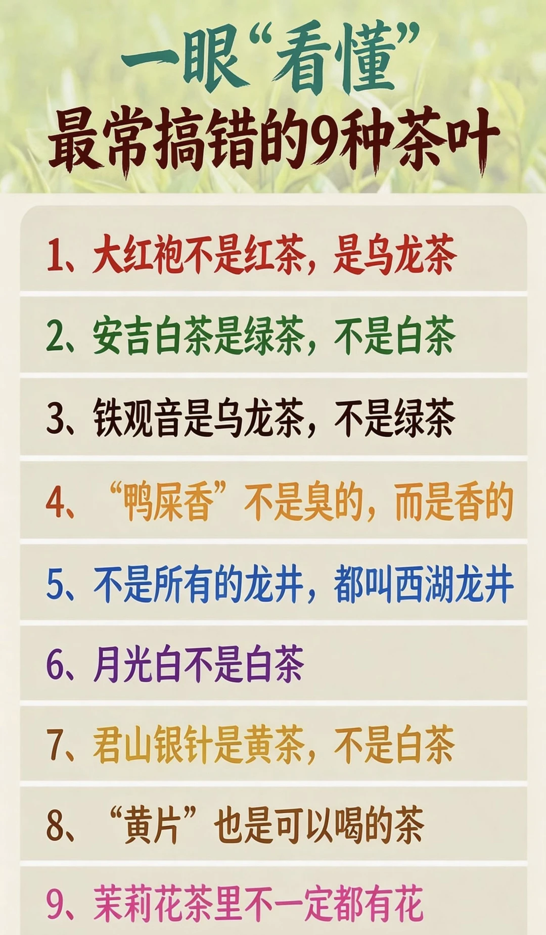 一眼“看懂”！9个最容易被名字骗的茶叶冷知识