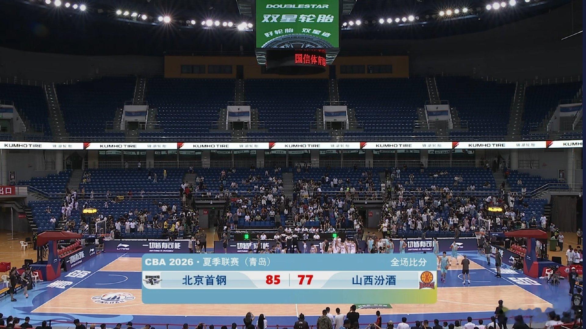 #北京首钢# 继续赢球，进军明晚8点青岛站决赛。

赵睿继续全场最佳，这个层级的比赛出场就能直接影响战局。张鹏珲、孙亚辉、张知垚继续被重点考察。#cba夏季联赛# ​