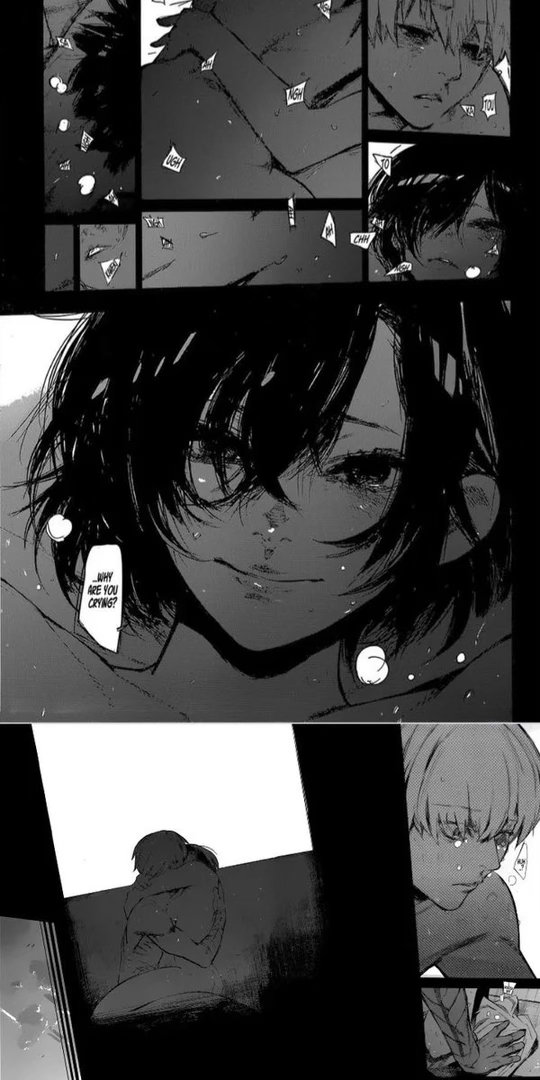 这一话真的美醉了本来我只比较在意剧情 kaneki要离开安定区之前被touka酱在天桥暴揍的时候我感到一阵通畅 绯世篇我觉得太割裂了虽然也挺有趣的但是我对古董的大家有雏鸟情节 想象一下这里搜查官大人刚恢复记忆和多噶酱久别重逢就被追杀到一个烂尾楼然后杏玉大爆发 ​