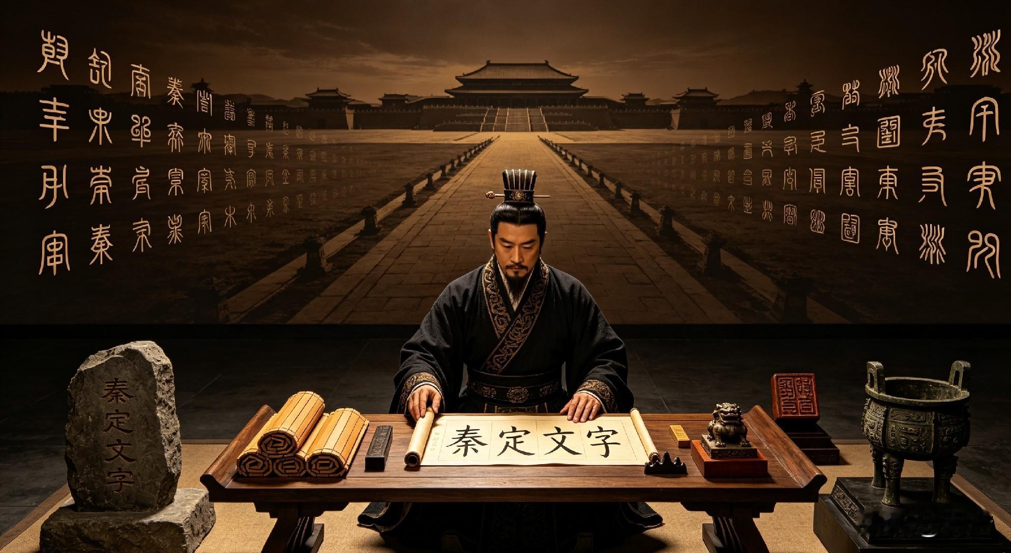 秦始皇统一文字，无疑是一次划时代的成功。
 
战国时期列国文字异形，各地书写各不相同，交流受阻。秦朝以小篆规范全国文字，第一次把文字的标准在华夏大地确立下来。但秦代国祚太短，小篆书写繁琐，没能在民间大范围普及。
 
真正让文字落地生根、传遍天下的，是之后的汉朝。