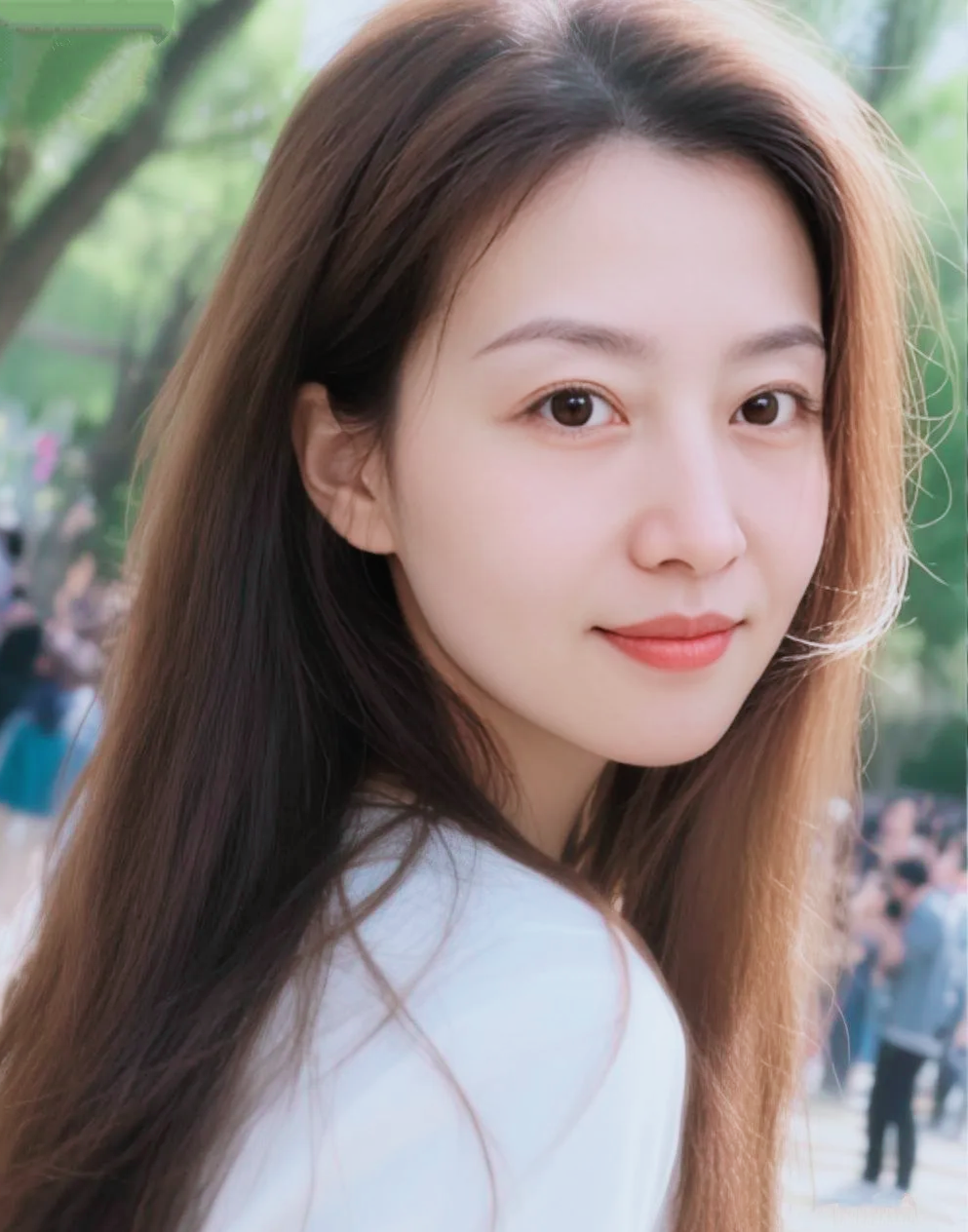 清水出芙蓉，天然去雕饰         素净的美女就像一幅淡雅的水墨画...