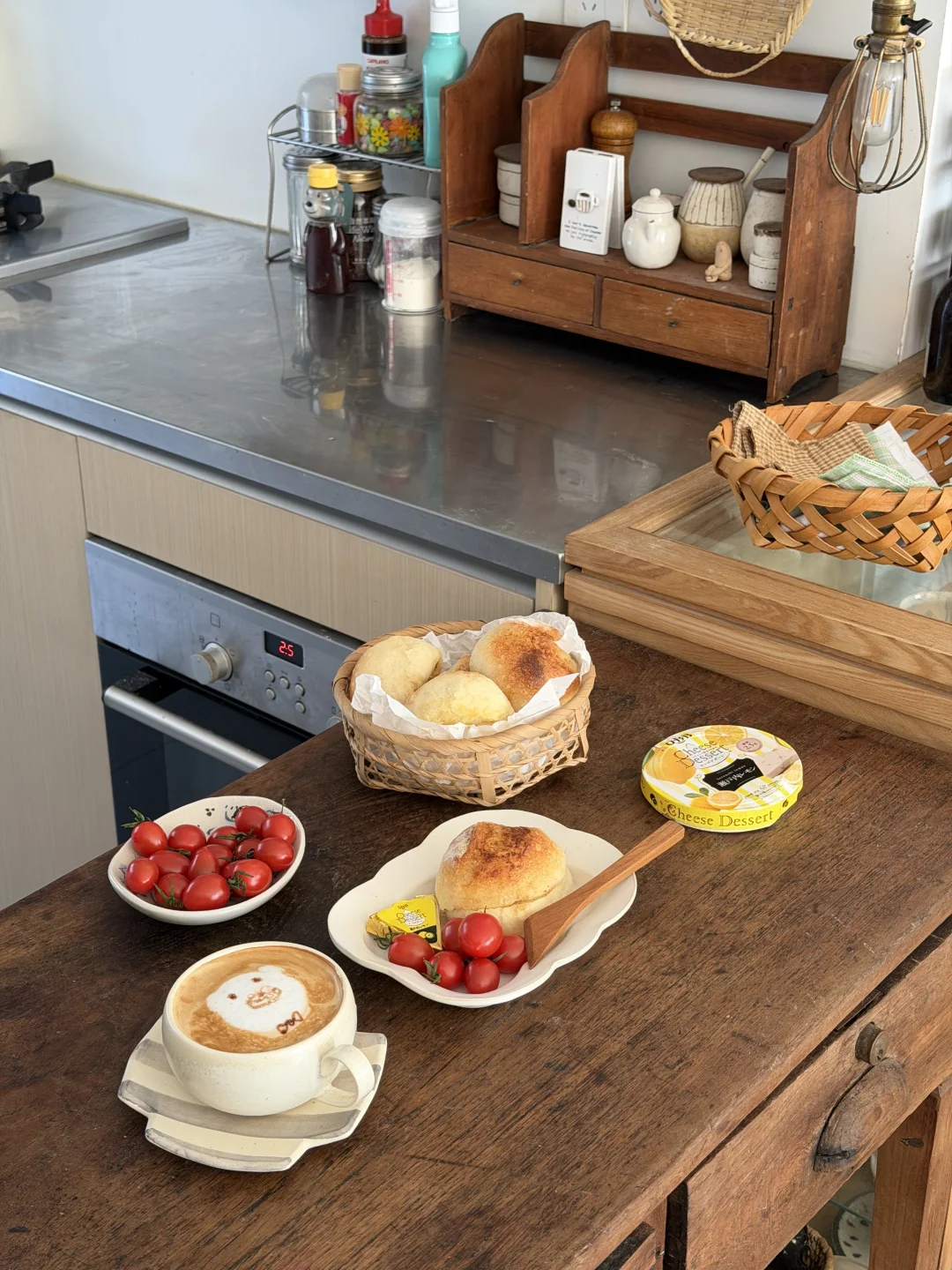 幸福感早餐🥖吃现烤波兰种小餐包