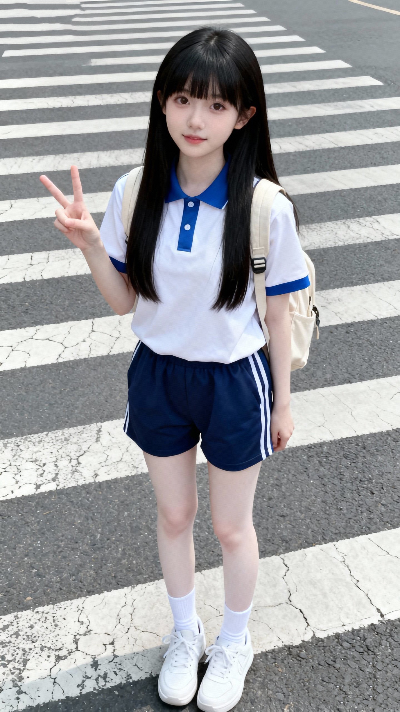 偶遇一个可爱的小美女！ 受她感染，我也瞬间觉得年轻了好几岁！