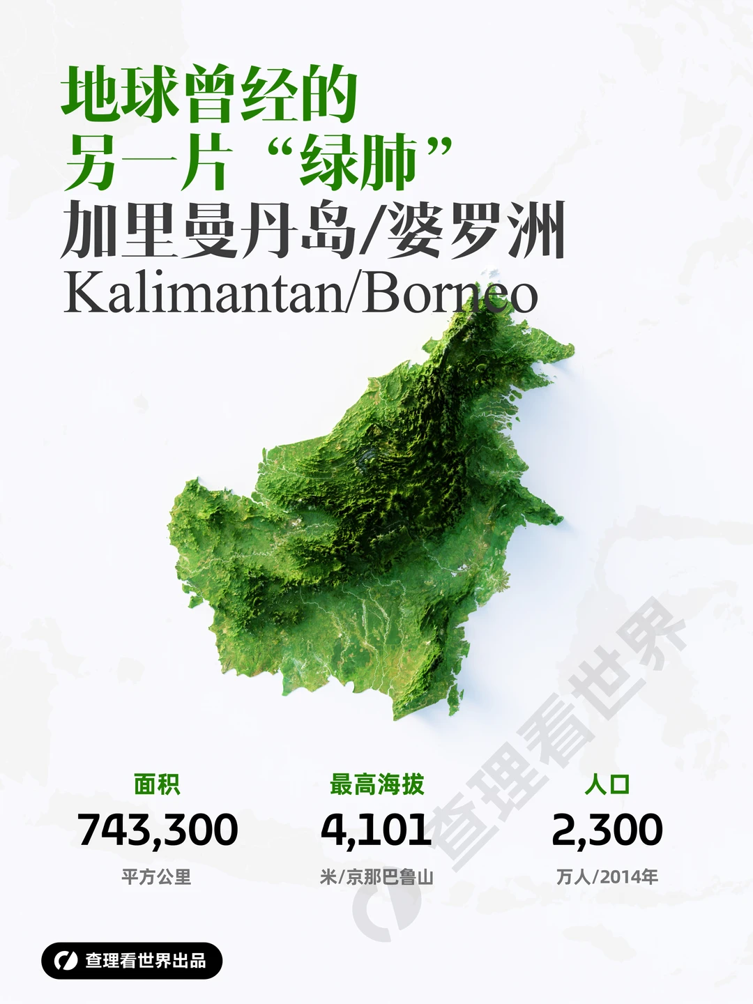 地球的“绿肺”加里曼丹岛/婆罗洲