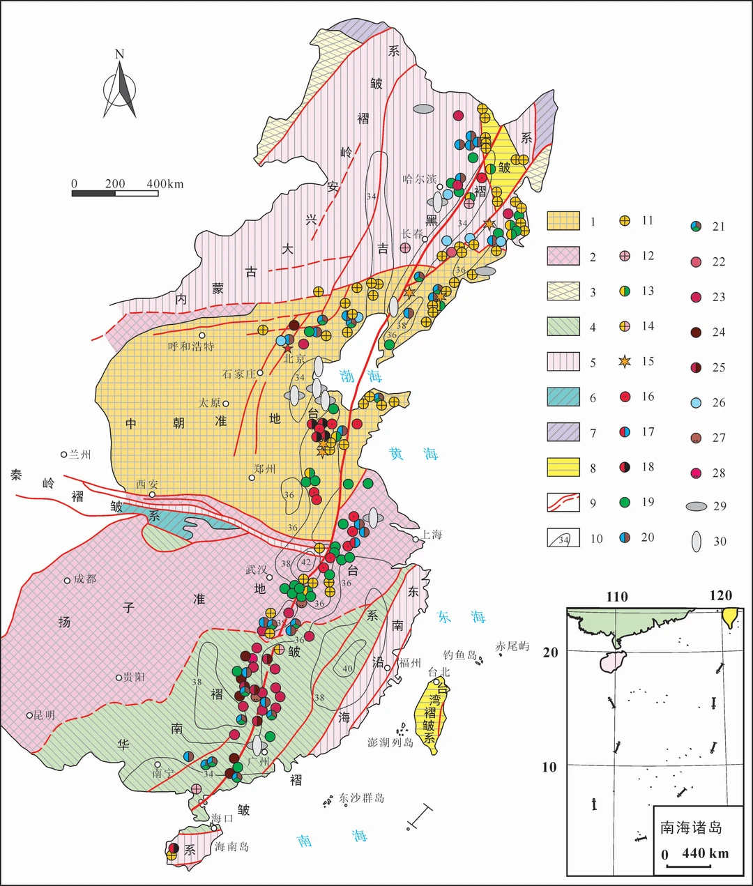郯庐断裂带形成了大量矿产资源