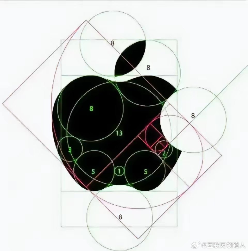 苹果这个Logo，设计者真是一个天才。 ​