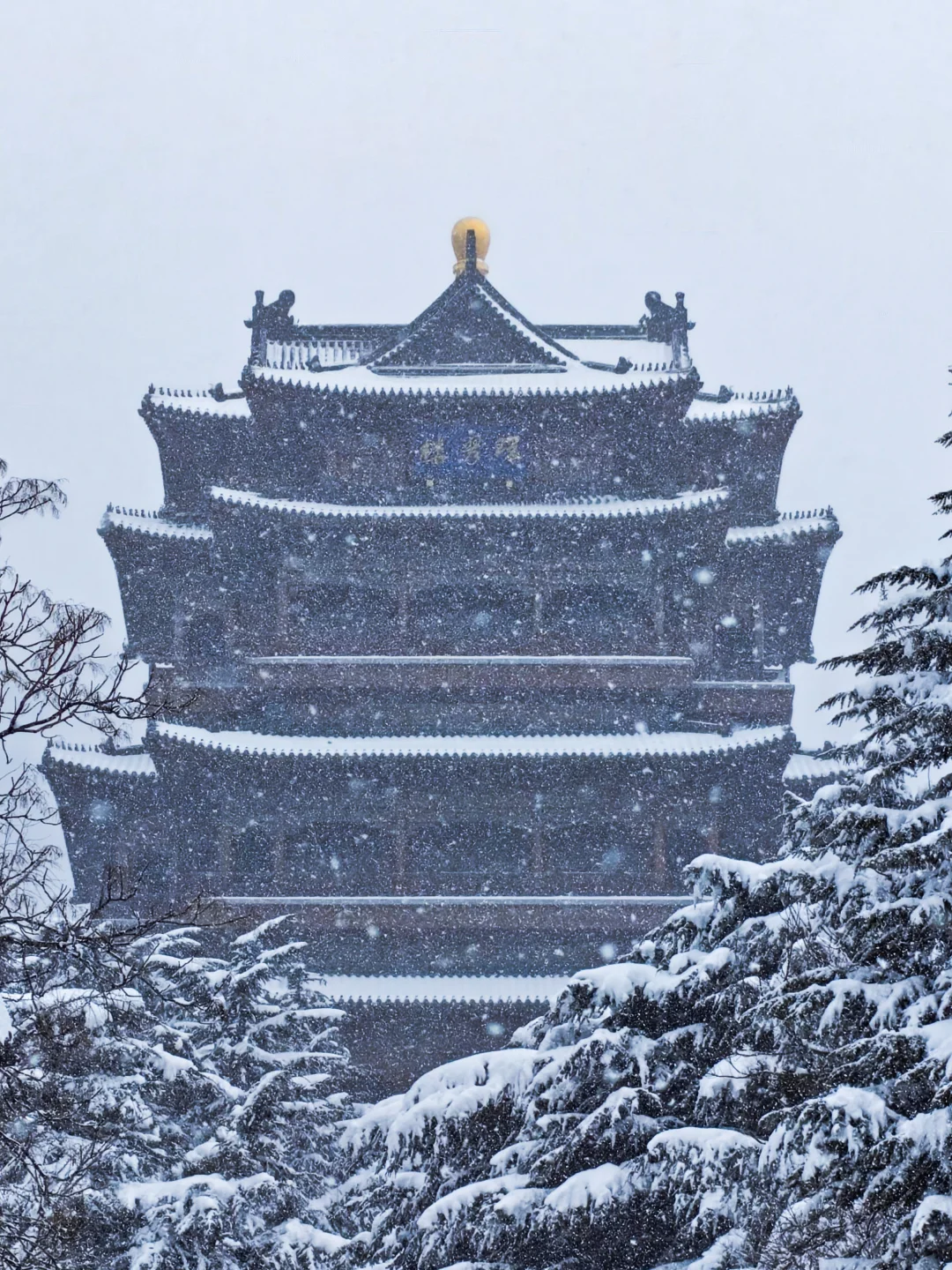 国家级审美，雪中环翠楼