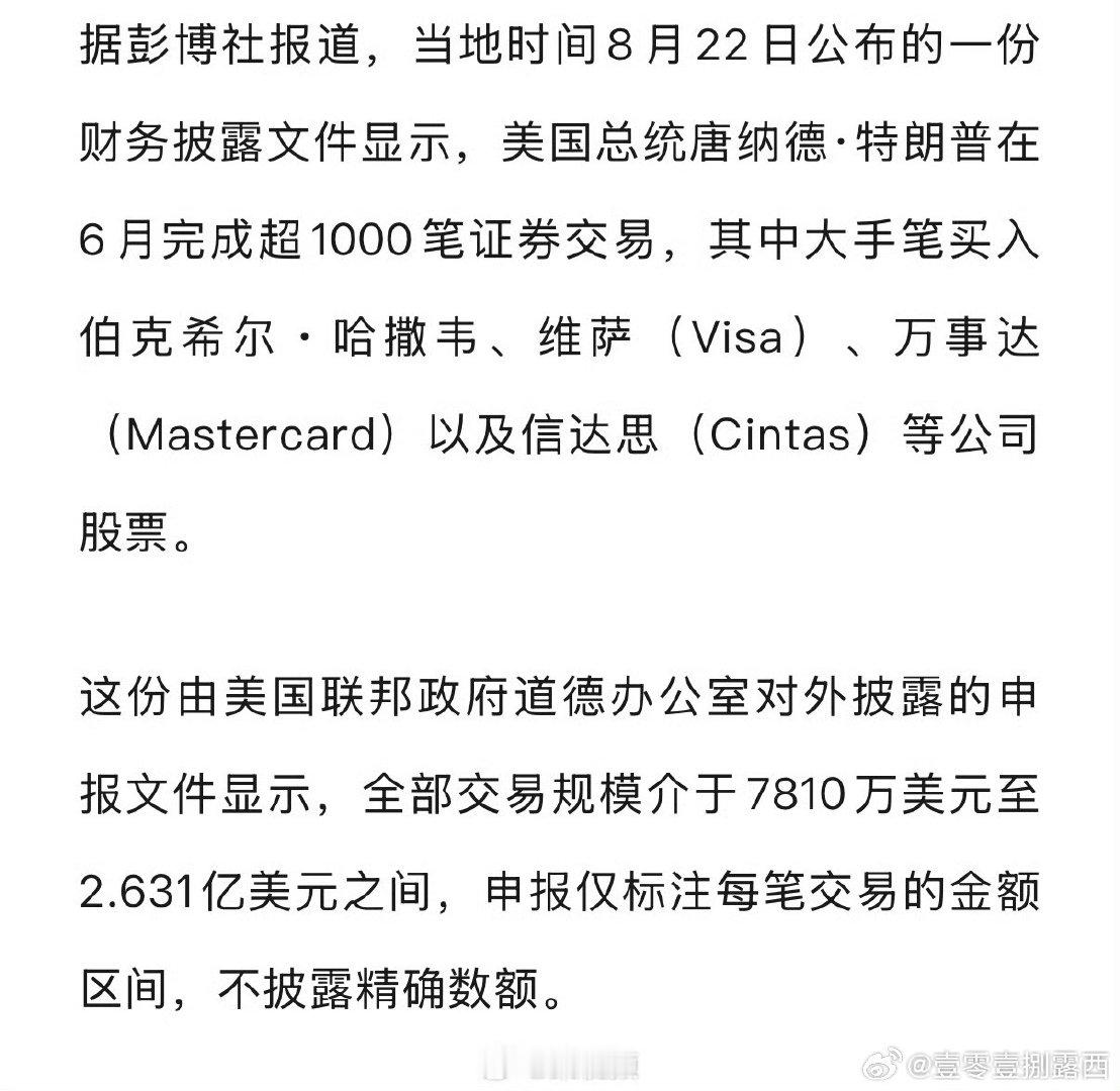 【#特朗普最新调仓曝光# 】#特朗普抛售Meta买入伯克希尔股票#
这套东西我们这边能不能学？ ​