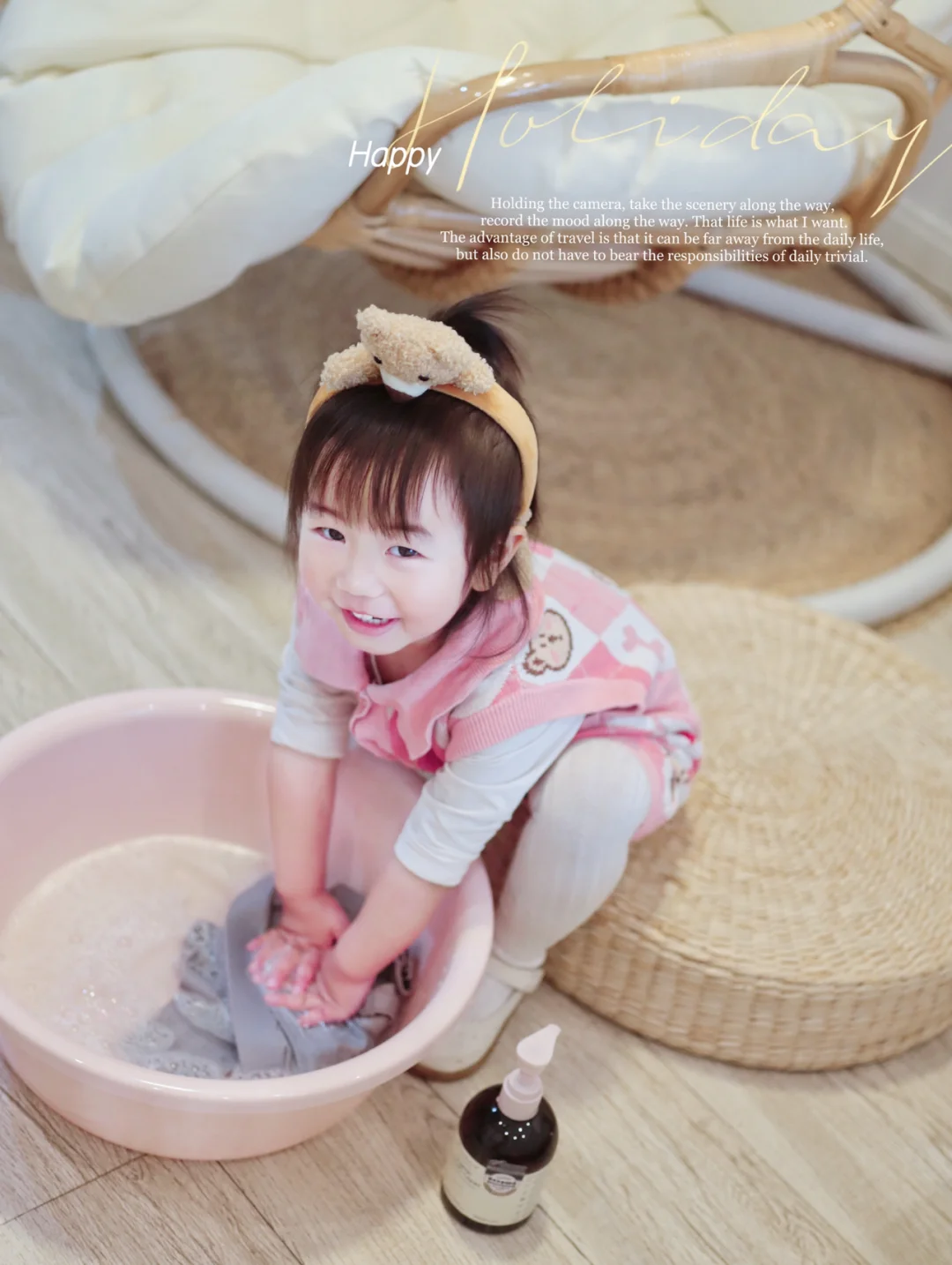 吾家有女初长成｜居然抢着帮麻麻洗内衣