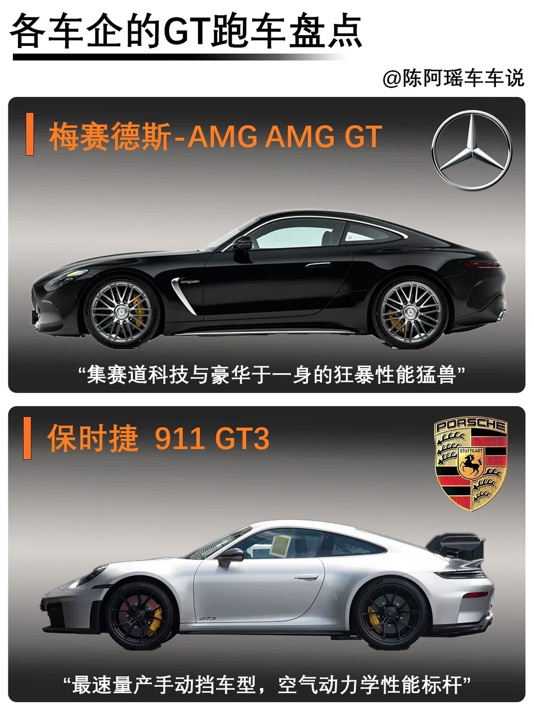🚗各车企的GT跑车盘点