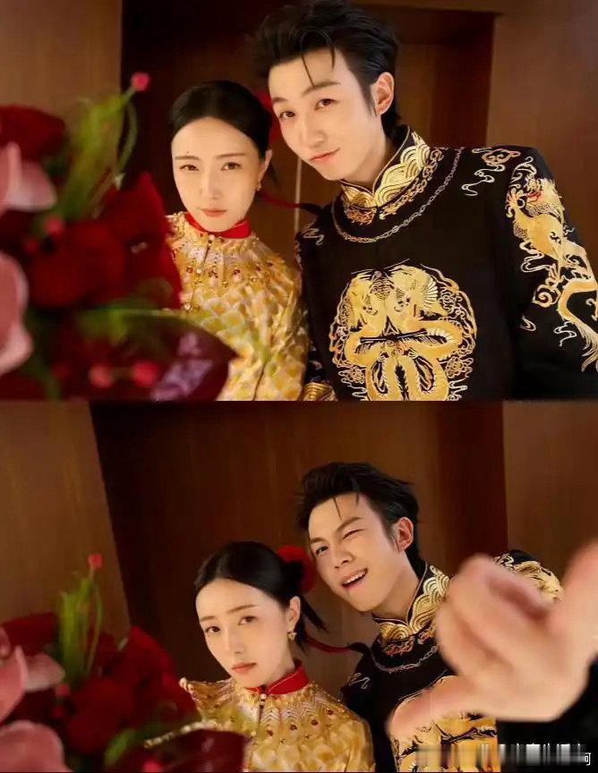 张晋夫妇敦煌参加白举纲婚礼，恰好遇上蔡少芬生日，新人贴心备蛋糕，生日婚礼双喜临门 ​