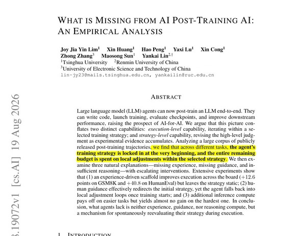 AI 后训练中缺失了什么：一项实证分析