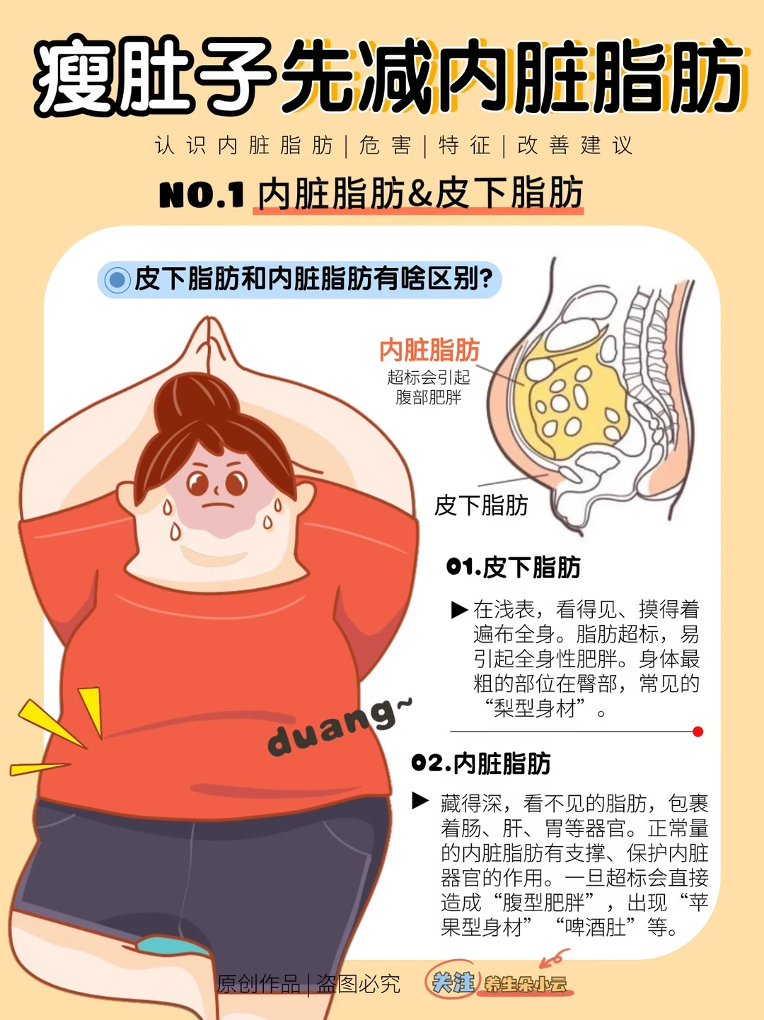 瘦肚子，先减内脏脂肪🔥干货收藏✅