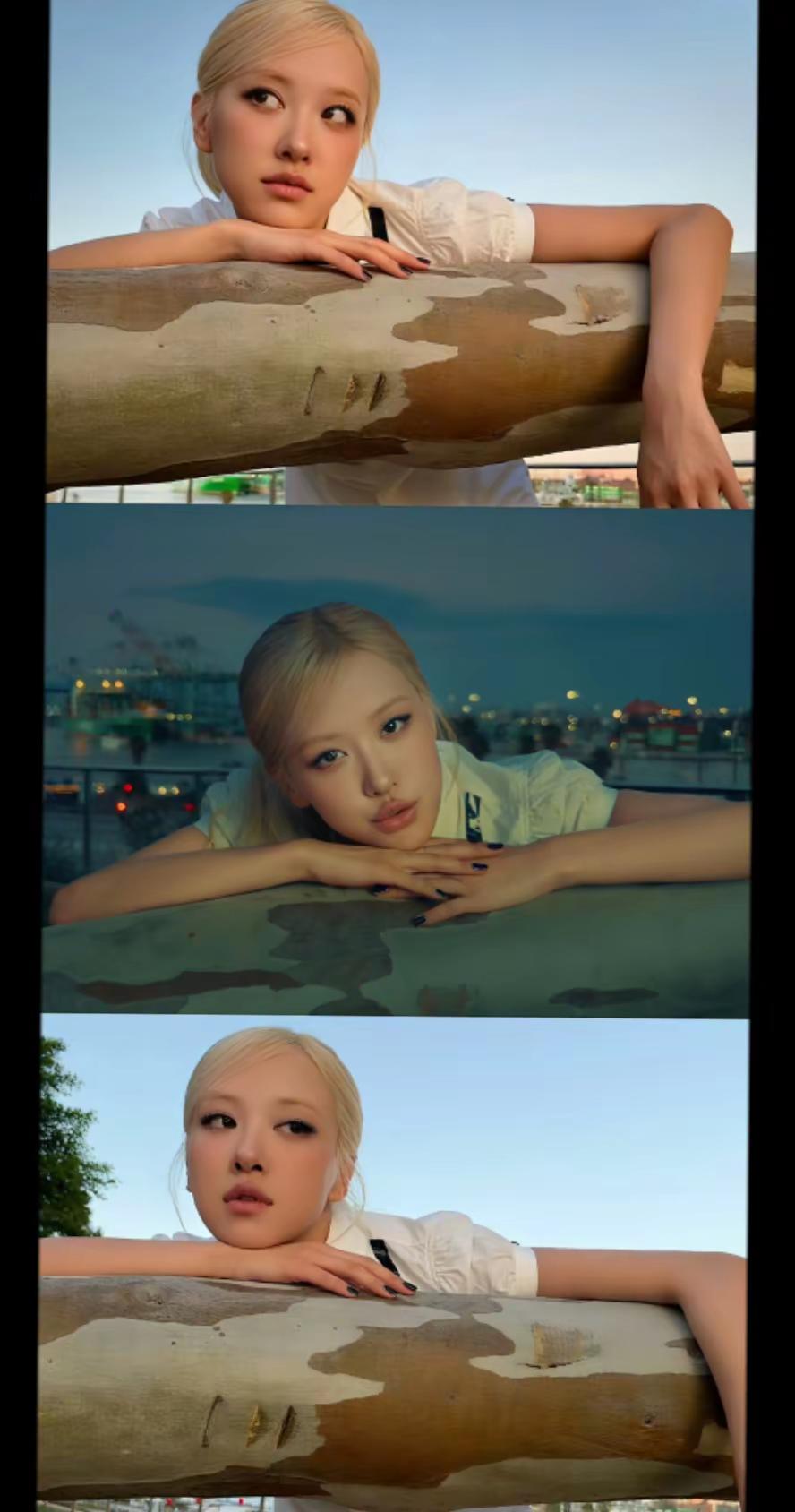 舞台光影落于金发是属于Rosé的摇滚浪漫。ROSÉ 朴彩英 Rosé新歌 摇滚氛围感