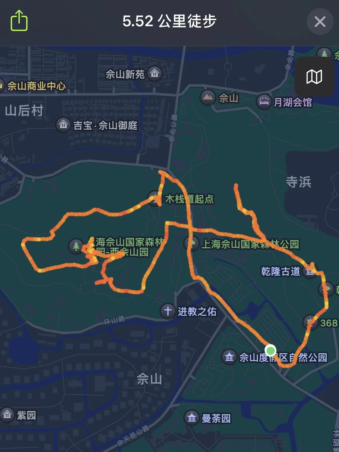 2.5小时爬完上海佘山