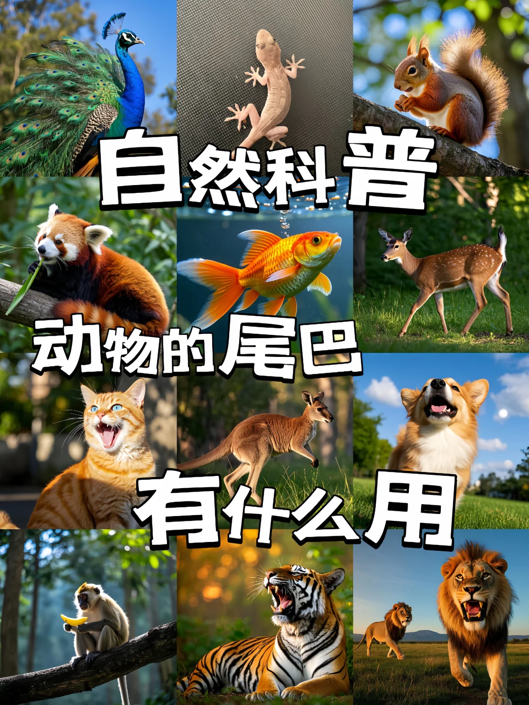 自然科普丨动物的尾巴好神奇