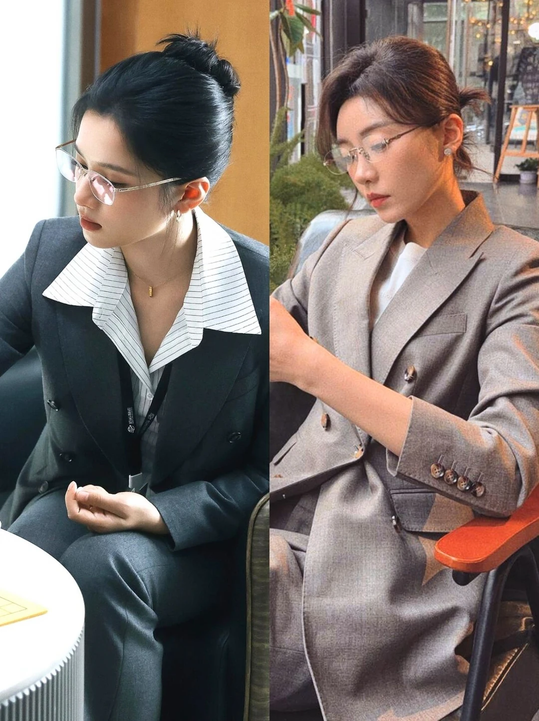 第一个让张月&张婧仪穿西装的人是天才叭！