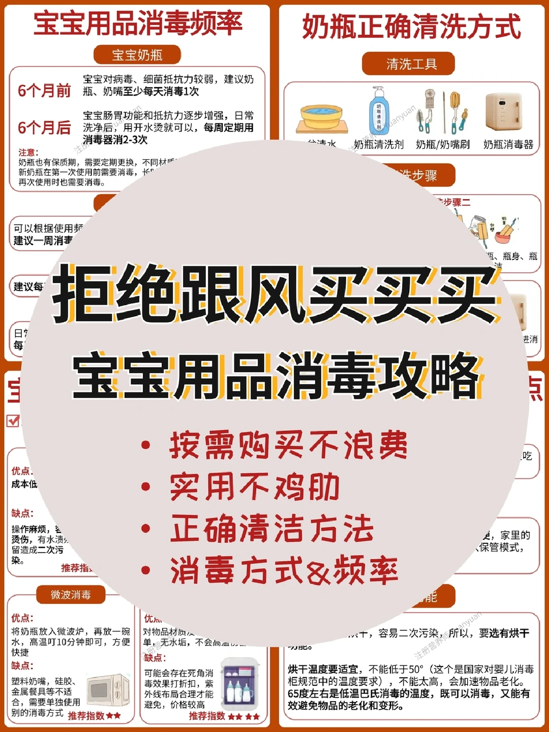 实用干货！宝宝用正确清洁消毒|消毒柜选购