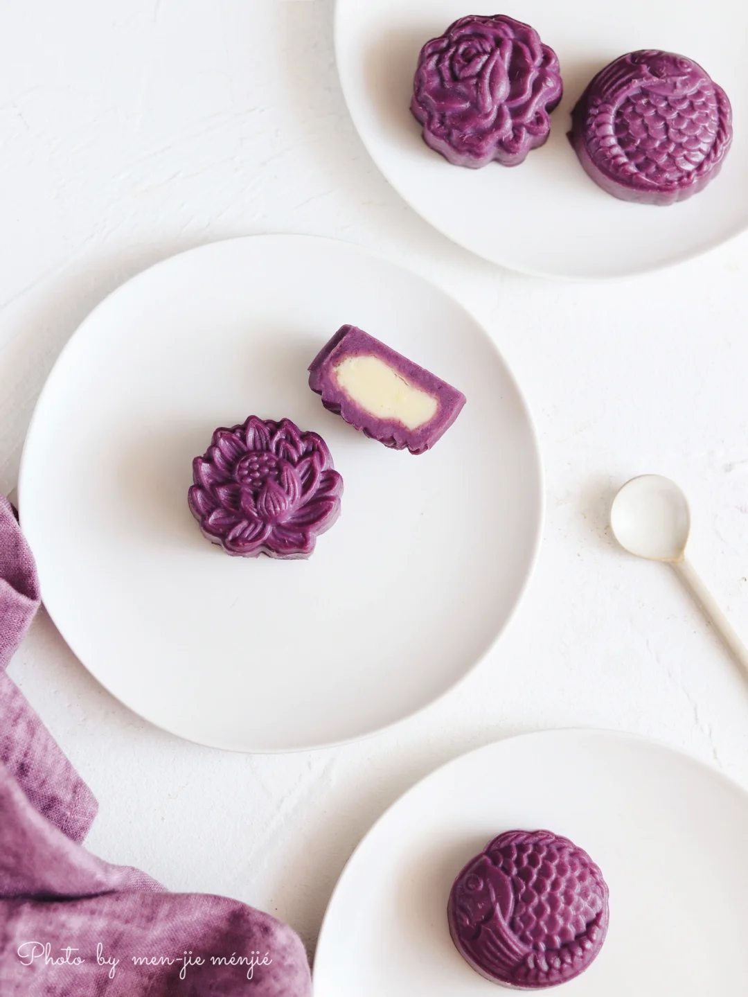 免烤｜紫薯芋泥奶酪月饼🥮糯唧唧一次成功✔️