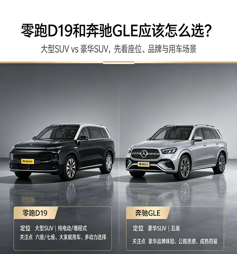 零跑D19和奔驰GLE该怎么选