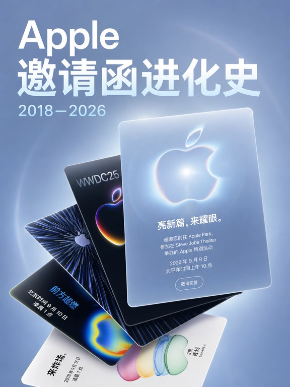苹果历年邀请函盘点，哪一张让你印象深刻❓