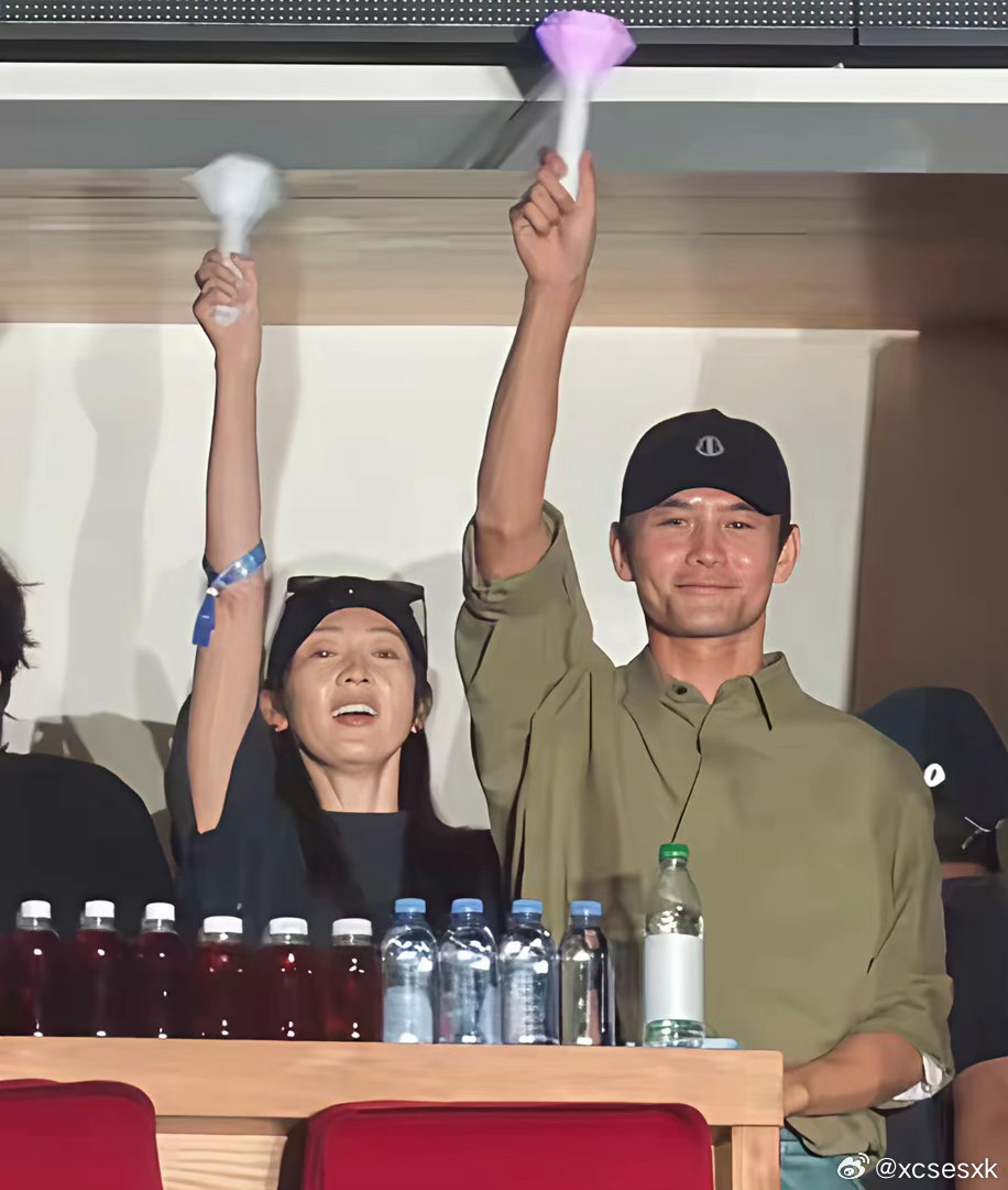 王凯和童瑶也来那英演唱会了 ​