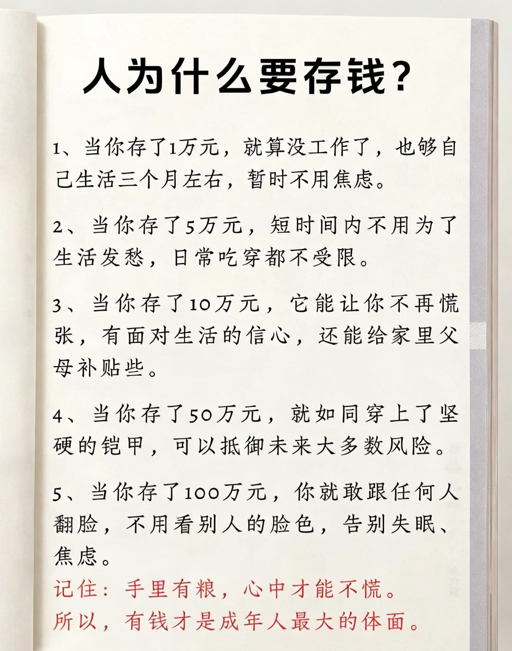 #成年人的世界存款才是最大的体面# 这年头，为什么存钱变得格外艰难？
很多人会有这种感受：工资明明在涨，可想要攒下一笔存款却十分吃力。存钱难不全是花钱大手大脚，是现实刚性压力、消费环境、收入结构多重因素叠加的结果。

刚性大额开销，直接挤压储蓄空间。房贷房租吃掉收入三到五成，育儿、医疗 ​