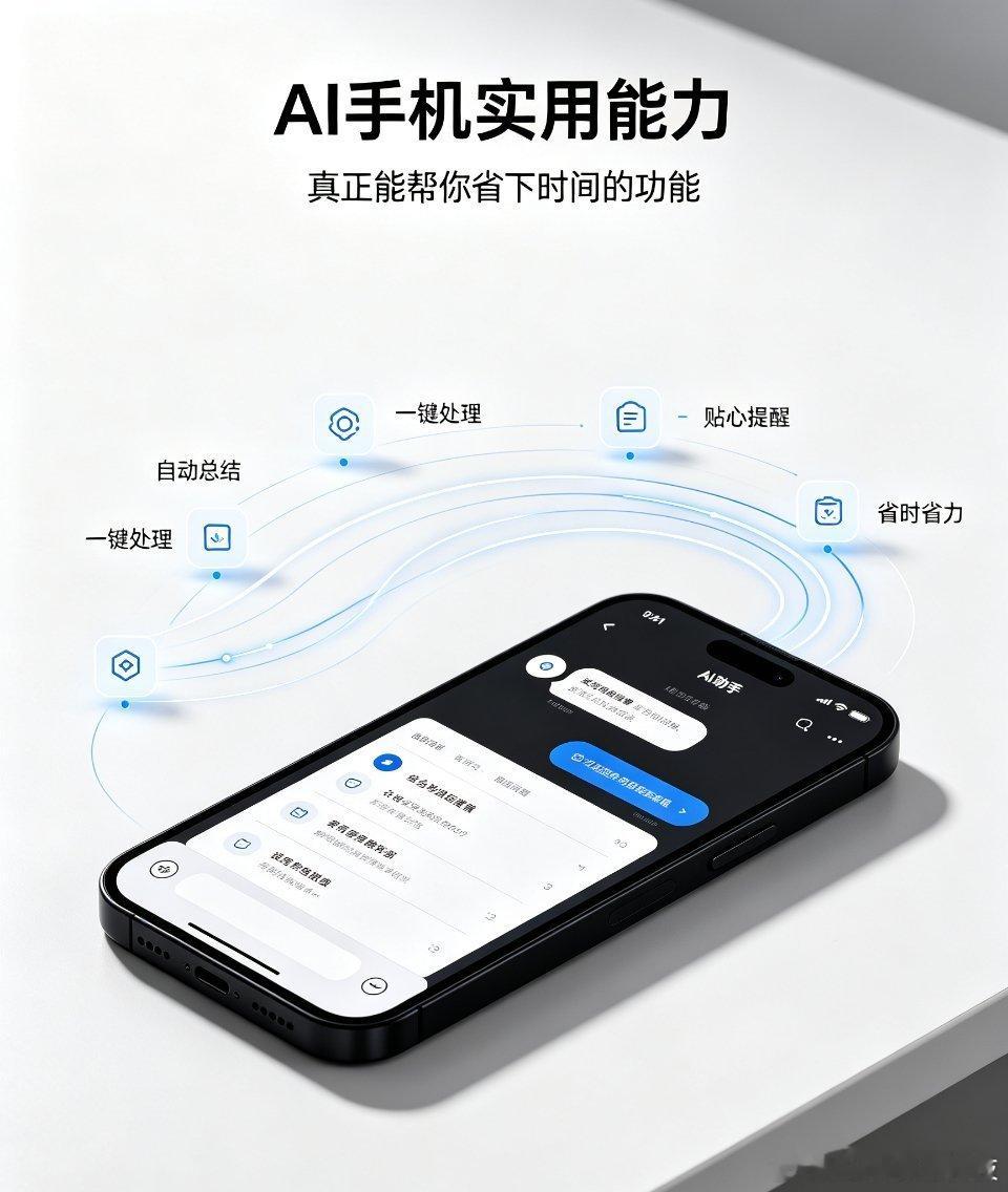 #AI手机哪些功能最实用#
选手机的标准好像悄悄变了。
以前盯着性能、拍照、续航卷参数，现在AI成了新的加分项。
 
不是花里胡哨的特效，而是真能帮人省事的能力。
跨应用自动操作、批量整理消息、记牢你的使用习惯，懂你的真实需求。
 
从一个附加小功能，慢慢变成随叫随到的随身助手。
豆包手机二代定 ​