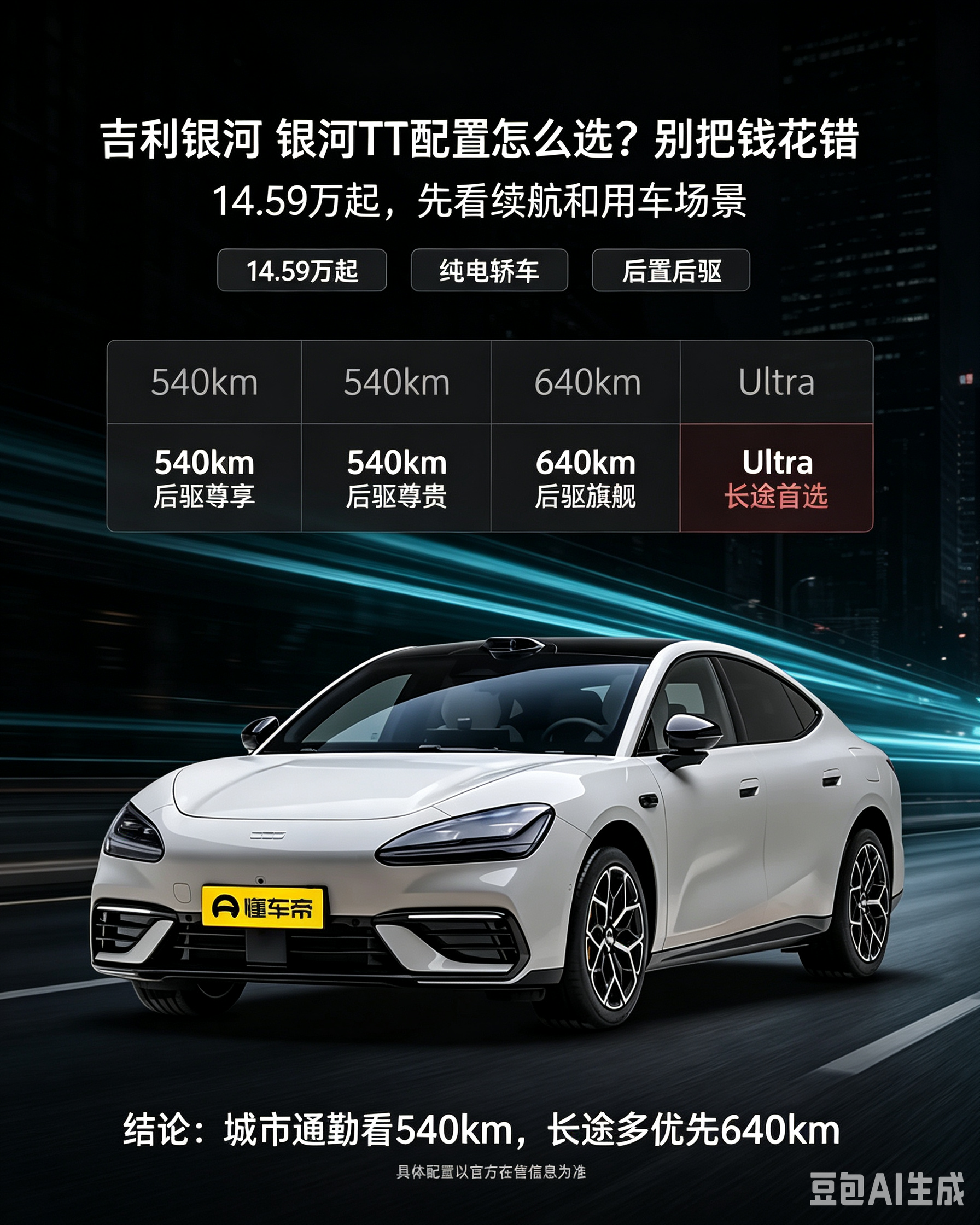吉利银河TT选购心得