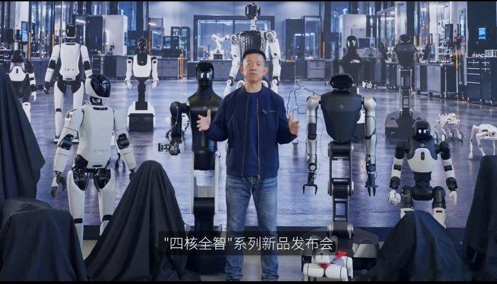 #贾跃亭要一口气发布9款机器人#
[思考][思考][思考]FF即将上线9款EAI机器人，人形/四足/轮臂全覆盖，构建完整机器人矩阵。概念很吸睛，最终量产表现值得观望，各位看官怎么看？ ​
