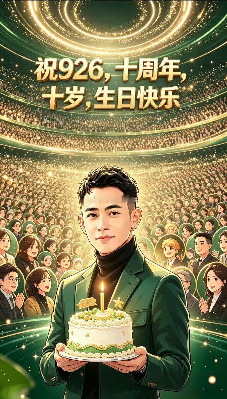 吴迪发文庆祝926十年！[并不简单] ​