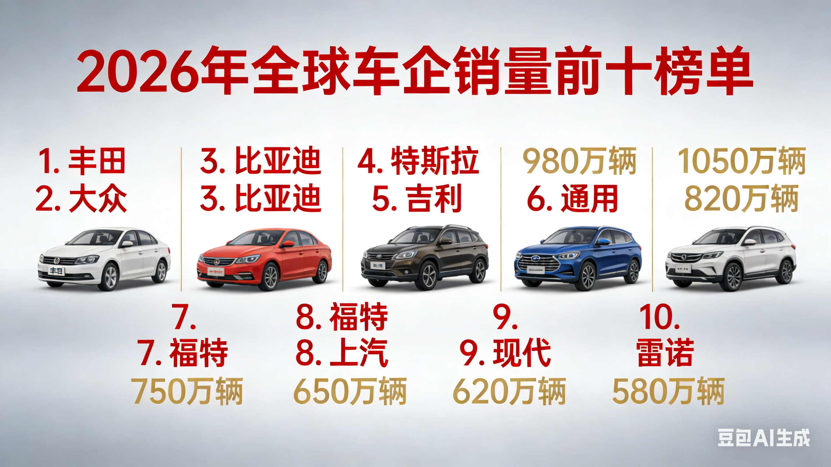 历史性突破！中国3家车企杀进全球前十，彻底改写车市格局🔥  全球车企...