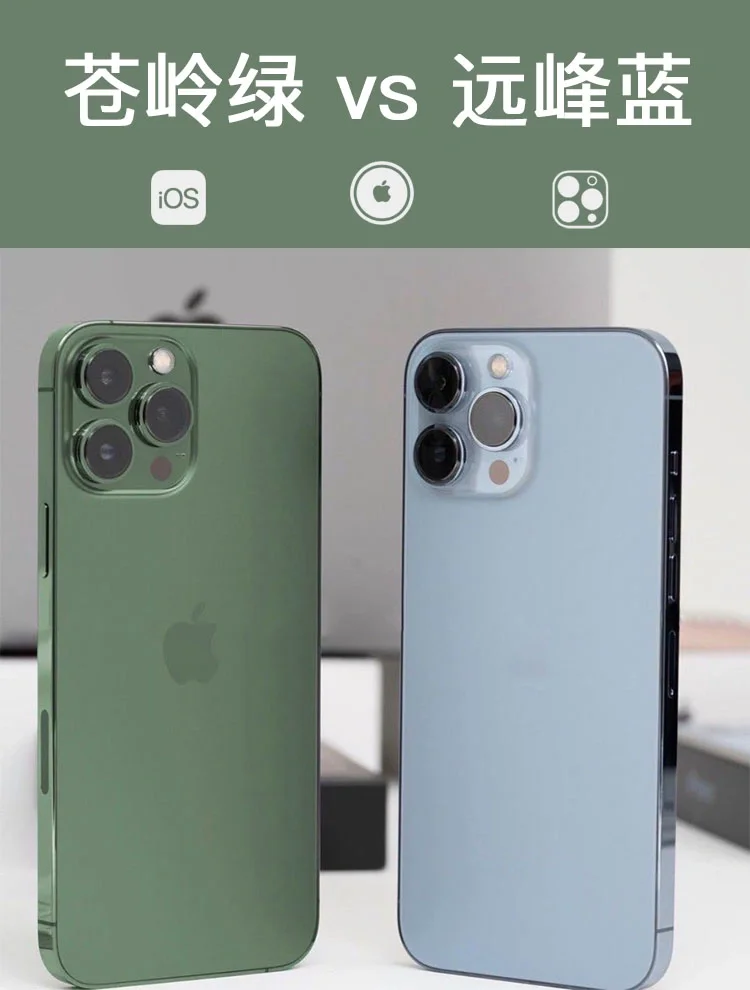 iPhone13Pro苍岭绿和远峰蓝实拍🟢🔵