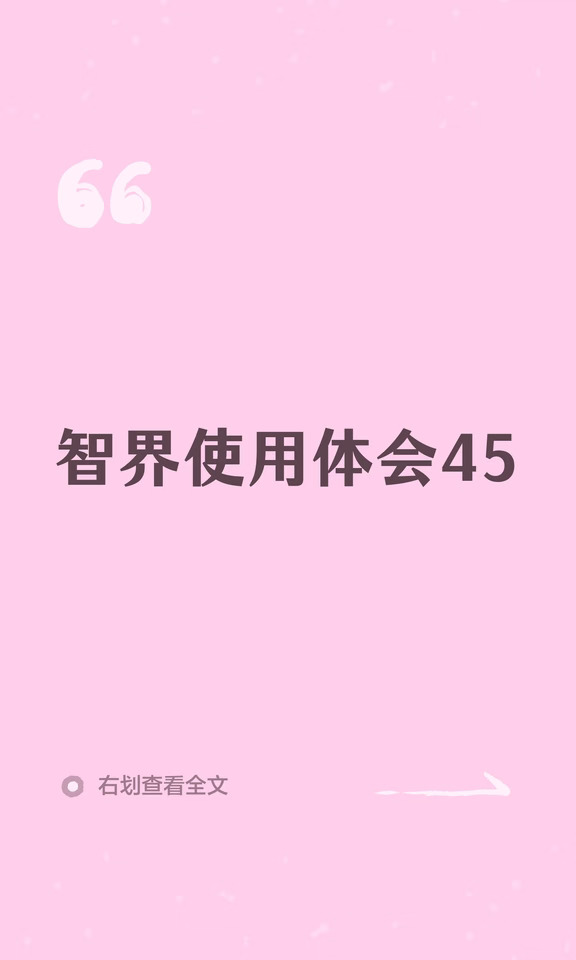智界使用体会45