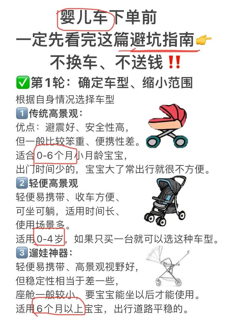 信我‼️这样选出来的婴儿车零失误，还省钱💰