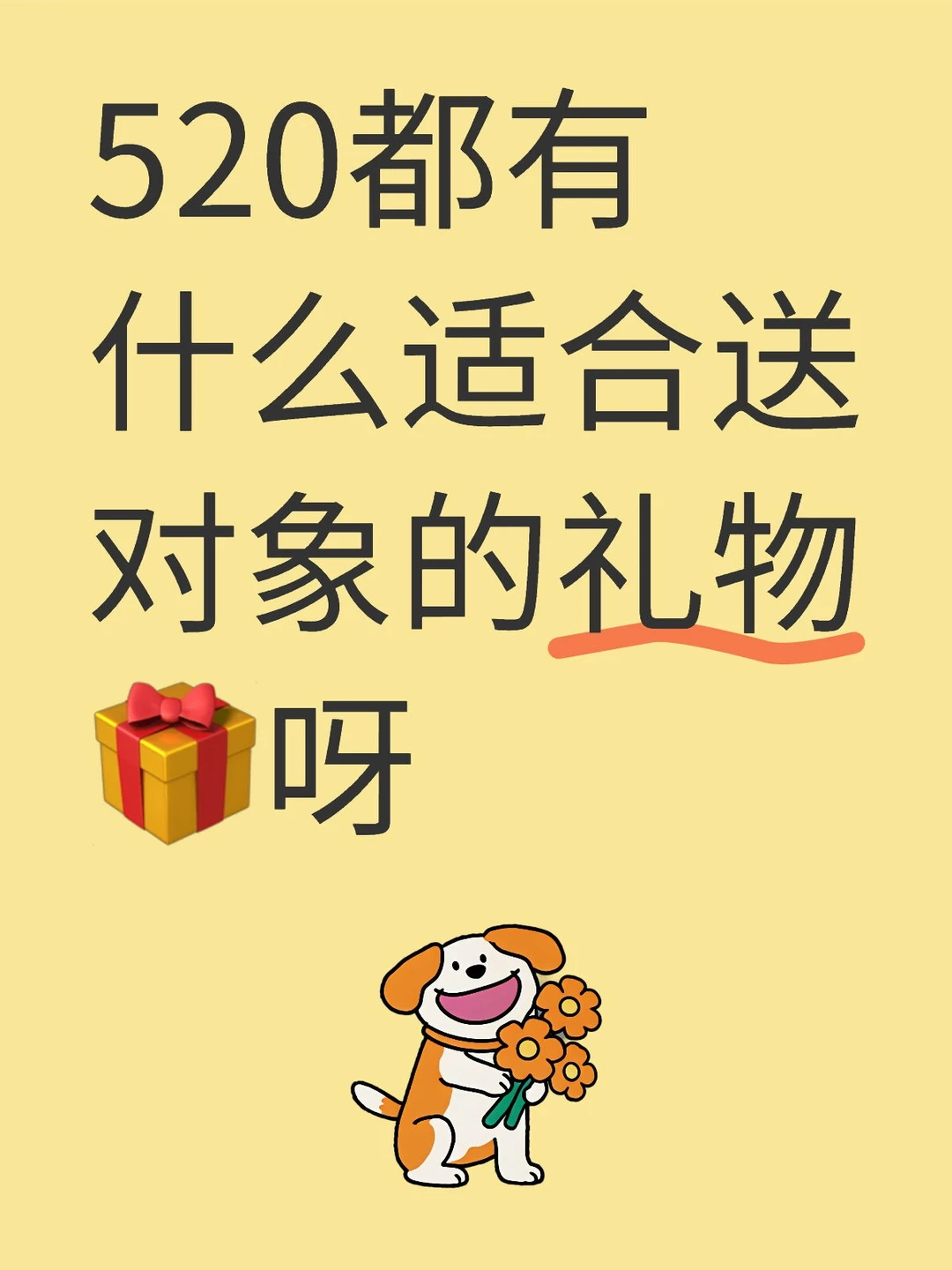 520都有什么适合送对象的礼物🎁呀