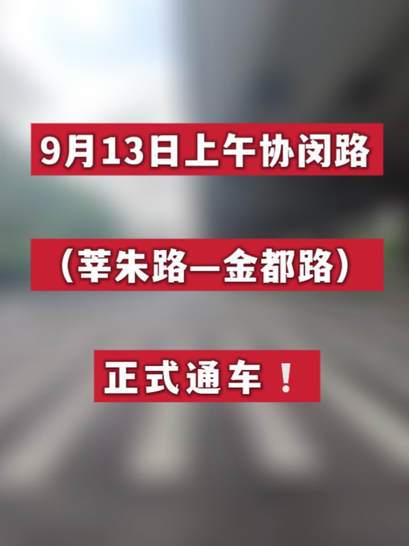 闵行协闵路｜新马路通车，能拯救这片拥堵吗❓
