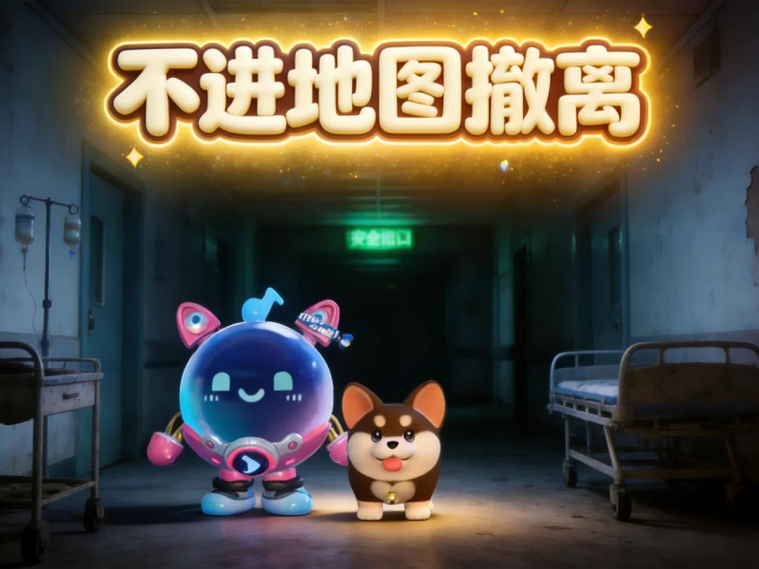 挑战疯人院不进地图撤离，居然出了两个金！