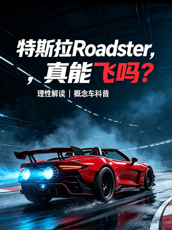 特斯拉Roadster跑车亮相，能飞上天？