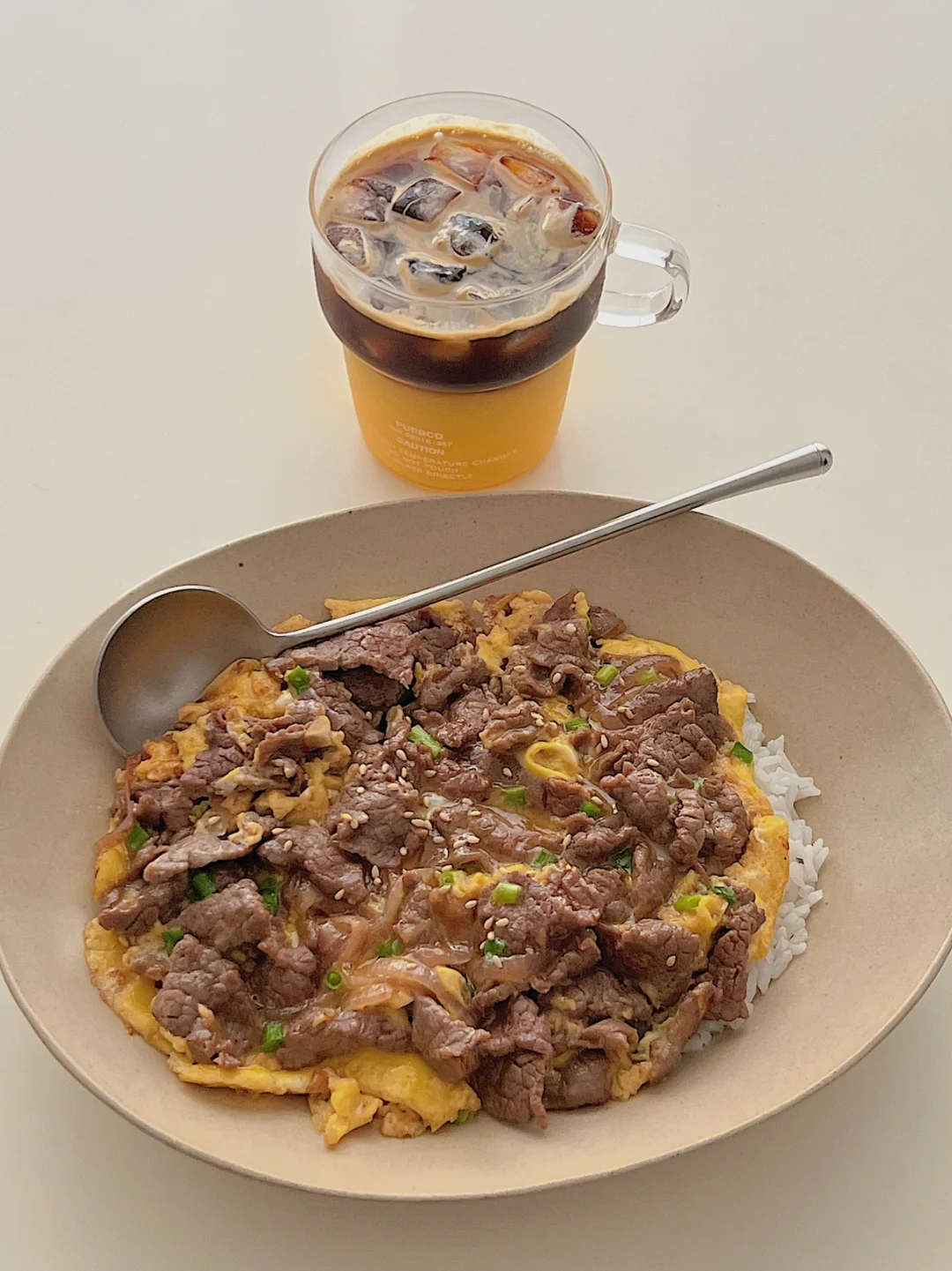 月瘦5斤的秘密🌟牛肉滑蛋盖饭💥饱腹还增肌