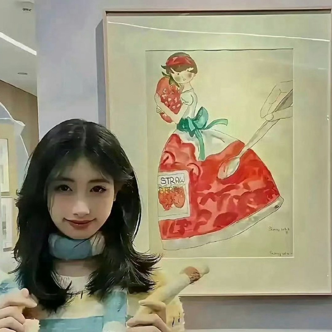 冯小刚女儿和李湘女儿比赛绘画，果然，认知决定上限。 ​