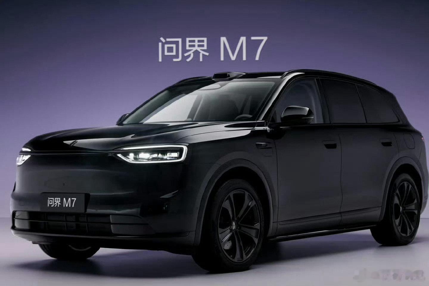 纯粹黑武士气场，问界M7，静亦有锋芒#新能源汽车# ​